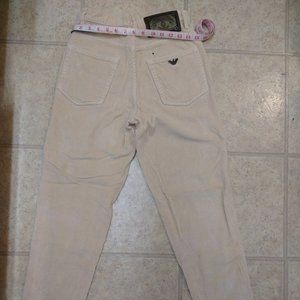Armani jeans cream colored corduroy vintage